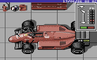 Ferrari Formula One screenshot 4 for Commodore 64